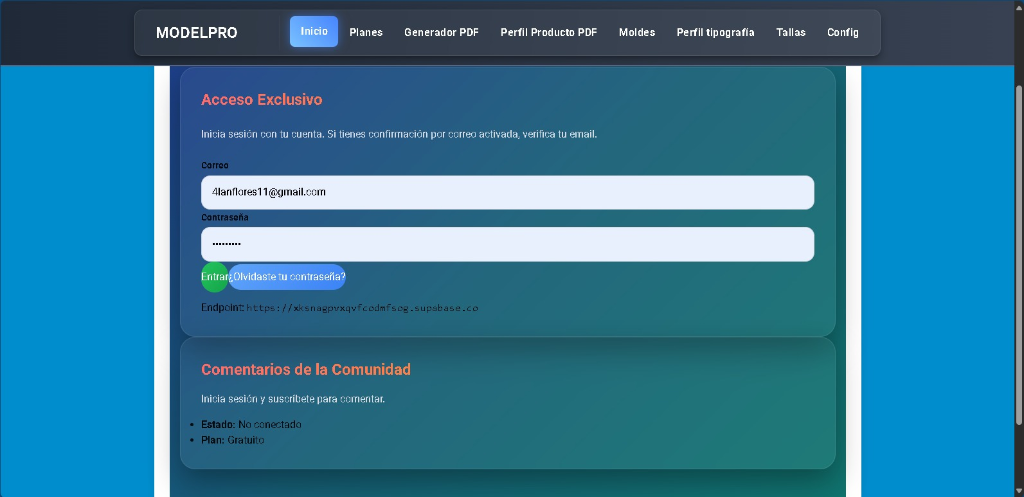 ModelPro — Plataforma Web de Diseño y Personalización Textil - Vista 2
